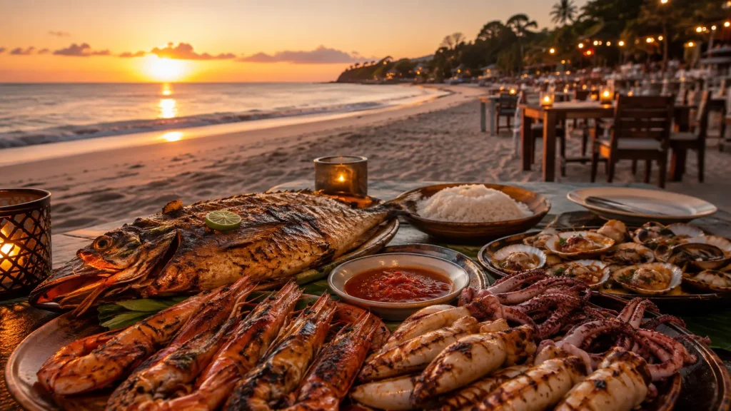 Menega Cafe Jimbaran Seafood Favorit dengan Suasana Makan di Tepi Pantai